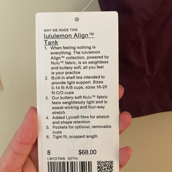 COPY - Lululemon Align Tank - Picture 4 of 6
